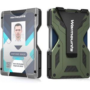 Money Clip Tactical Wallet, Carbon Fiber Wallet, RFID Blocking Minimalist Wallet